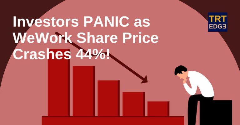 Investors PANIC as WeWork Share Price Crashes 44%!