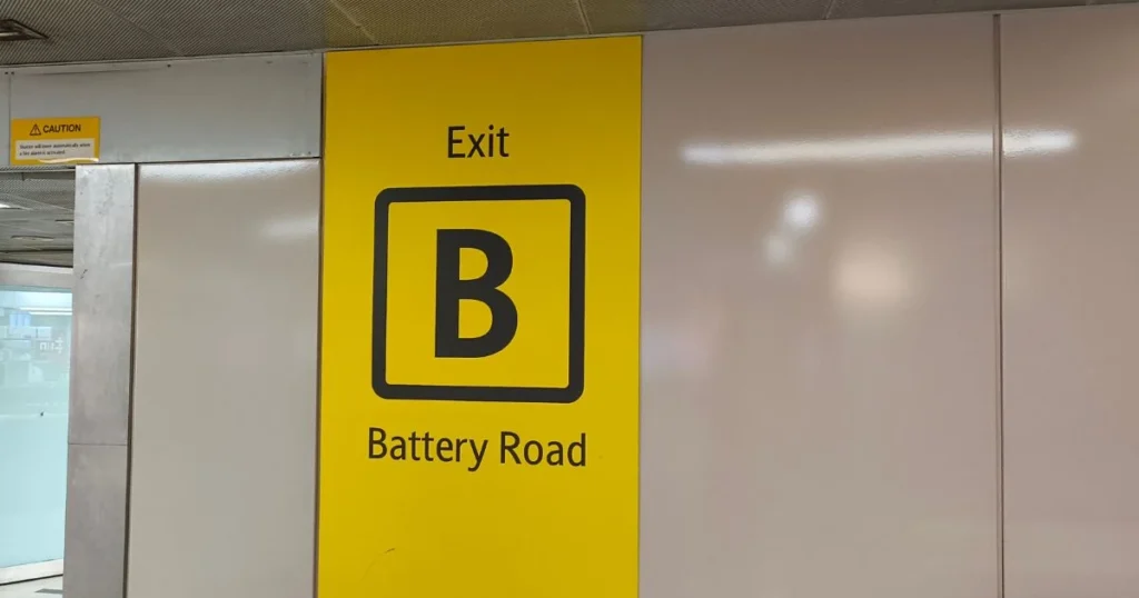 Raffles Place MRT Station Exit B