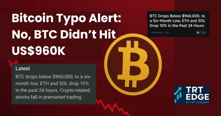 Bitcoin Typo Alert: No, BTC Didn’t Hit US$960K