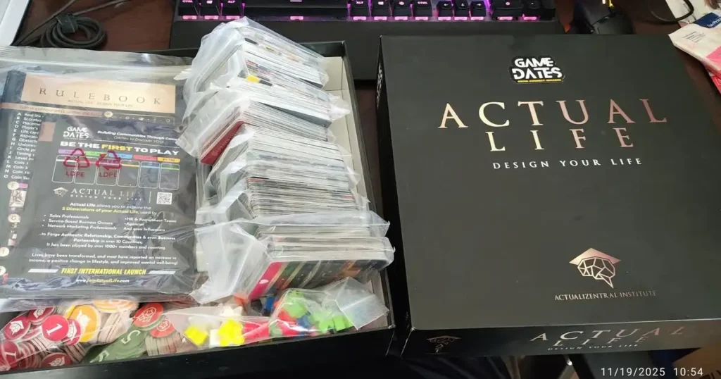 Actual Life Game Board.